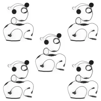 

Artudatech 5Pcs Motorcycle Helmet Headset Finger PTT For Motorola GP328 GP338 GP340 Walkie Talkie Earpiece