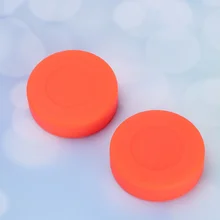 10 sztuk regulowana twardość gumowe krążki hokejowe matowe piłki hokejowe materiały sportowe dla Roller Street Hockey (pomarańczowy) tanie tanio CN (pochodzenie)