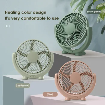 

2 Speeds Adjustable Portable USB Fan Desktop Mini Quiet Air Circulation Fan Multiple Power Supply Modes, Unlimited Use