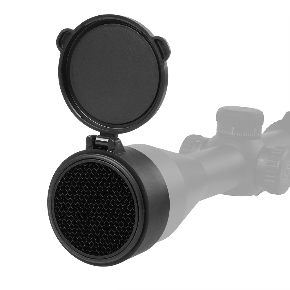 Tactical Scope Lens Caps Marcool Tactical KillFlash Lens Caps For 44mm 50mm 56mm Optical Hunting Sight Rifle Scope Sunshade Mesh Honeycomb Filp-up Cover