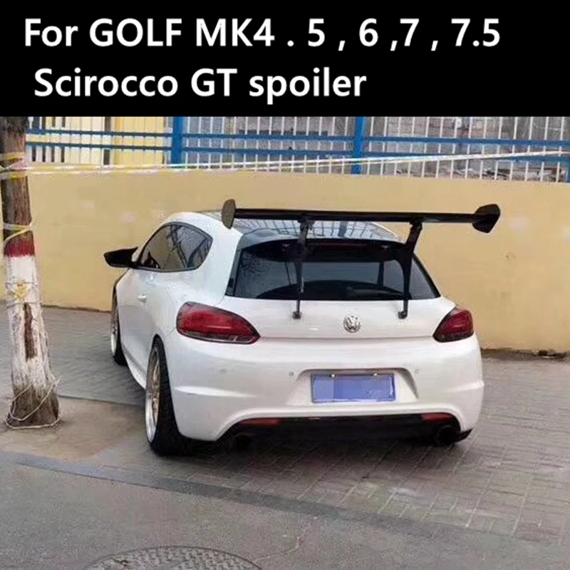 Для Scirocco Golf 4 5 6 7 MK4 MK5 MK6 MK7 MK7.5 GT стиль углеродное волокно для Volkswagen хэтчбек
