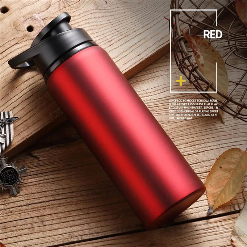 Stainless steel travel bottle sports water cup straight drink bicycle kettle outdoor sports pot #3S10 (10)