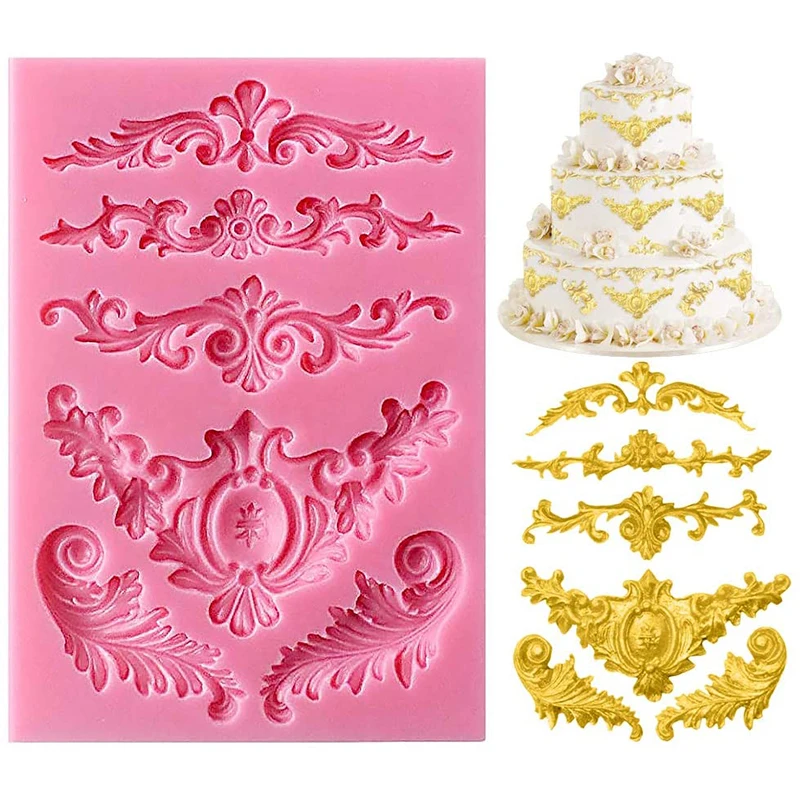 Molde de silicone para bolo fondant, mousse, bolo de chocolate, faça você mesmo, molde de decoração de pastelaria