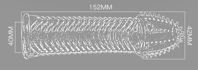 hc041 Penis Sleeve Cock Ring Sleeves  Condoms (11)