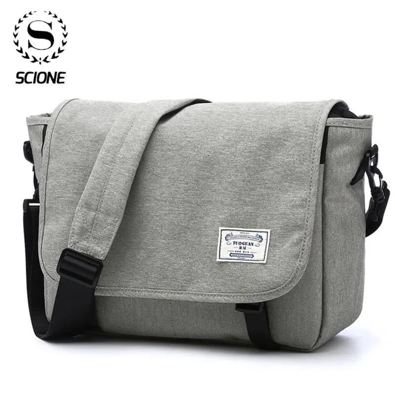 Bolso de hombro para hombre, bandolera de viaje para estudiantes, de lona,  multifunción, escolar| | - AliExpress