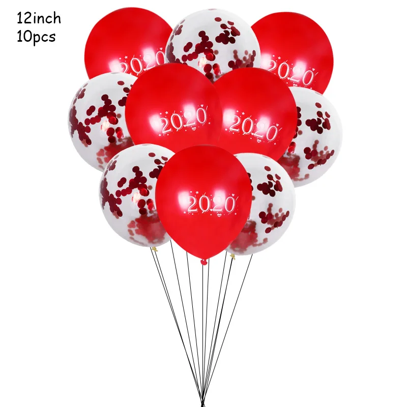 Счастливый год подставка для воздушных шаров номер латексные конфетти Baloons Merry Christmas Navidad новогодние вечерние украшения