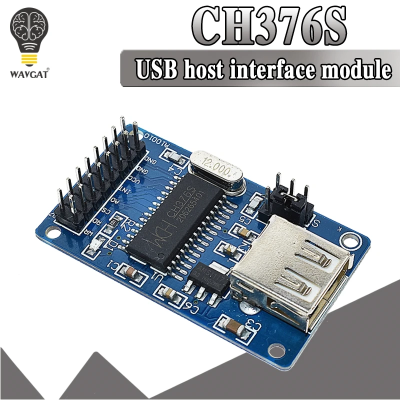 WAVGAT официальный CH376 CH376S U диск модуль записи чтения поддерживает USB контроль