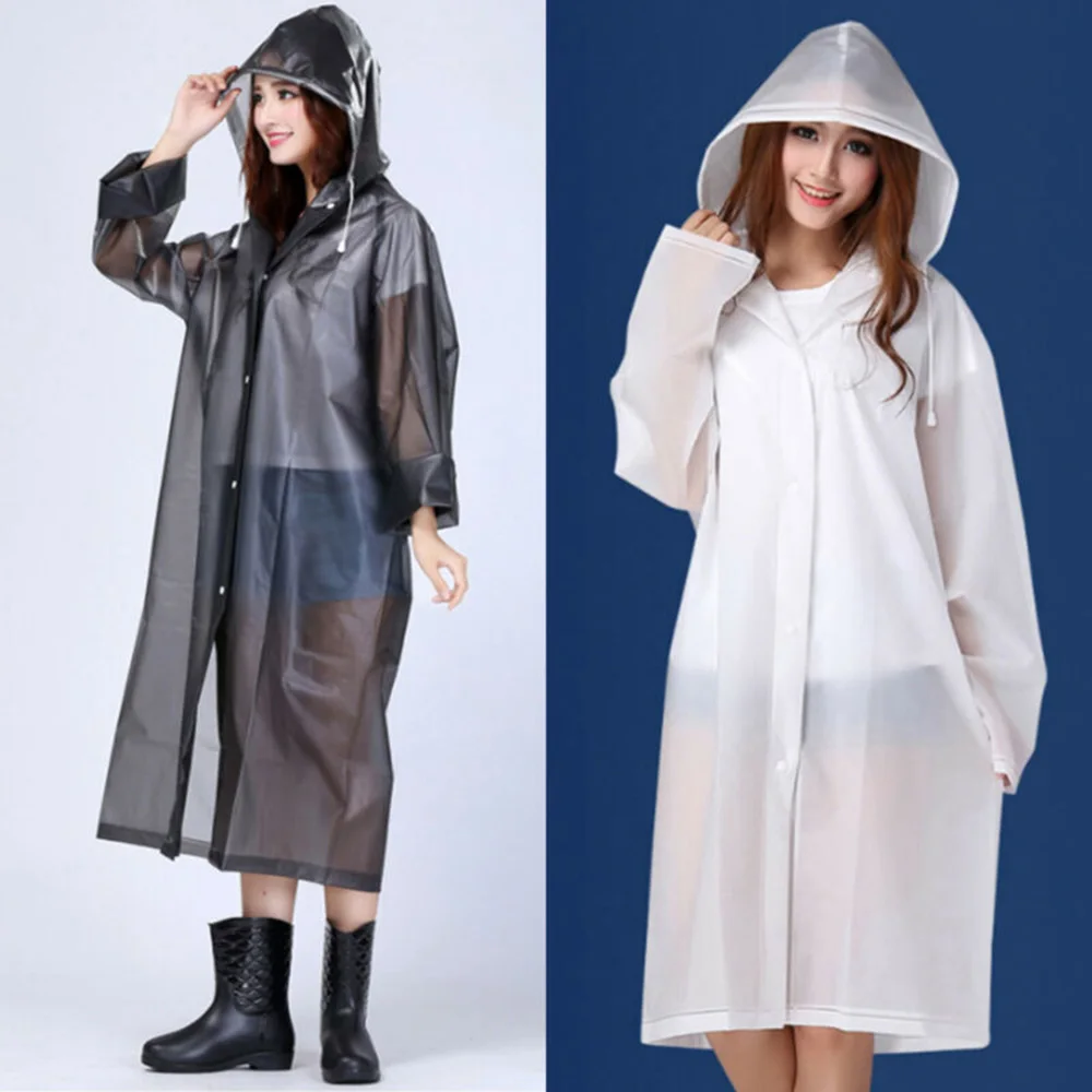 1Pc Raincoat Men's Women's EVA Raincoat Hooded Windbreaker Jacket Thickened Thickened Waterproof Raincoat 1Pc Raincoat Men's Women's EVA Raincoat Hooded Windbreaker Jacket Thickened Thickened Waterproof Raincoat