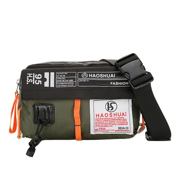 

Fashionable men's waist bag coin purse outdoor waterproof chest bag casual one-shoulder messenger personalized waist bag