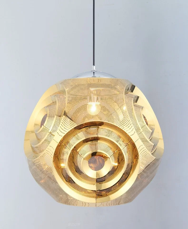 Простой шар из нержавеющей стали, современный светодиодный подвесной светильник dixon, чердак, Подвесные лампы, подвесной светильник, внутреннее освещение для дома - Цвет корпуса: Gold