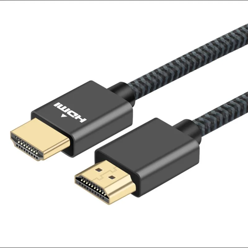 4K Кабель HDMI 2,0 HDMI к HDMI для Xiaomi проектор для переключателя для PS4 Телевизор кабель для телевизора HD видео кабели 1080P 1,2 M 2M 3M - Цвет: Black 1PCS