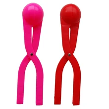 2 шт., пластмассовый Снежный мяч, зажим для боев, снежный шар, клипса, набор зимних игрушек для подготовки к снегу