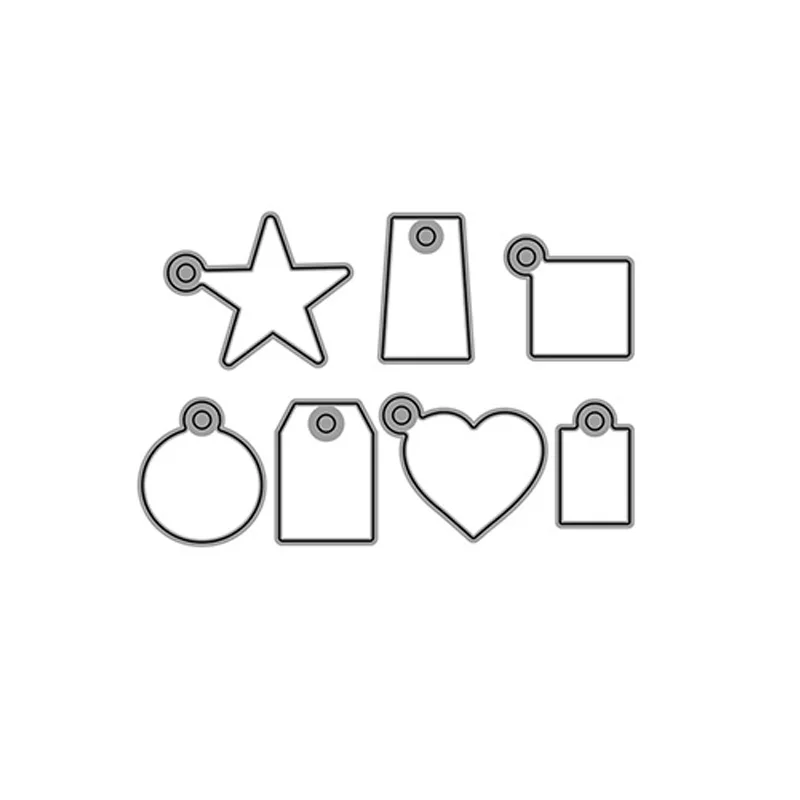 

DIY Metal Cutting Dies for Scrapbooking Heart Pentagram Round Die Cut Stencils Making Album Paper Cards Template Crafts Decor
