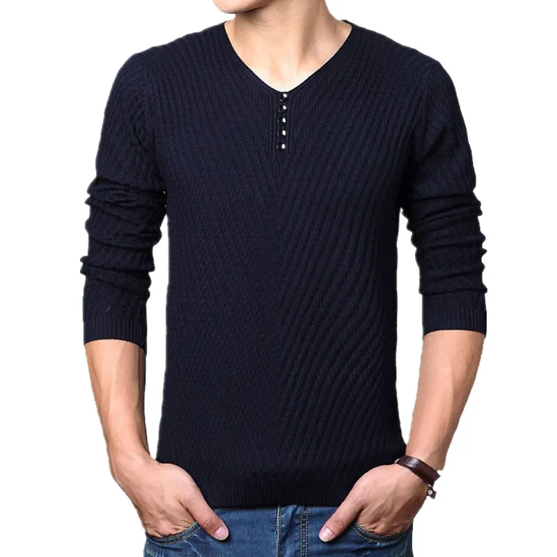 Men's 100%Cashmere henley pullover Kleding Herenkleding Sweaters 