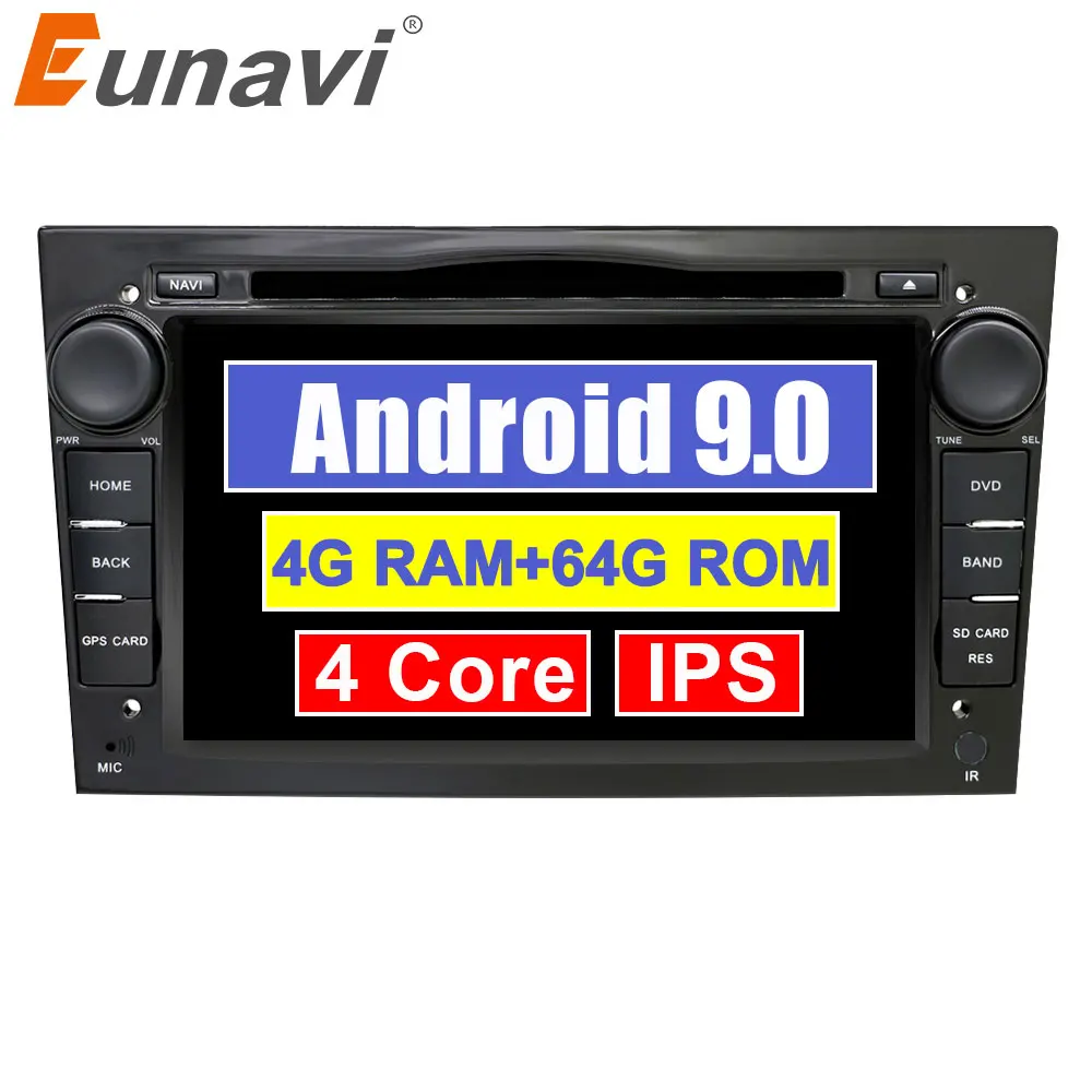 Top Eunavi 2 Din Android 9 Car DVD Radio Player For Opel Astra Vectra Antara Zafira Corsa 2din GPS Wifi Bluetooth Octa Core 1024*600 0