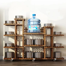 Многоэтажный комнатный балкон бытовой из массива дерева посадочного типа большой емкости для хранения цветочный горшок гостиной экономичного типа