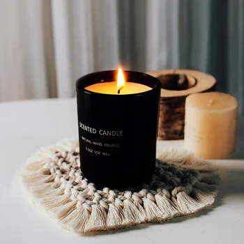 

Practical Handmade Decorative Candlestick Coaster Candles Holder Home Decoration Cup Pad For Table Ornament Desktop Decor