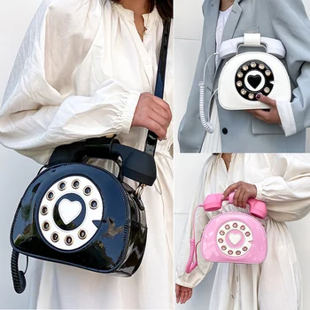 

Fun Vintage Sweetheart Phone Style Fashion Women Purses and Handbags Shoulder Bag Crossbody Bag Girl's Totes