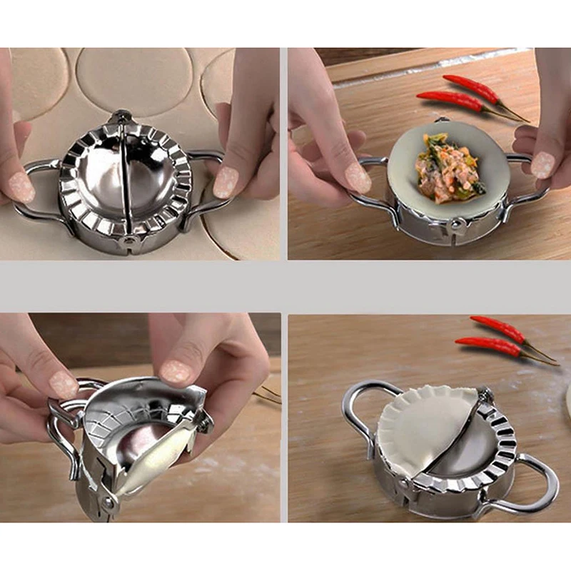 Kitchen DIY Dumpling Molds plastic Dough Press Dumpling Pie Ravioli Mould Cooking Pastry Chinese Food Jiaozi Maker