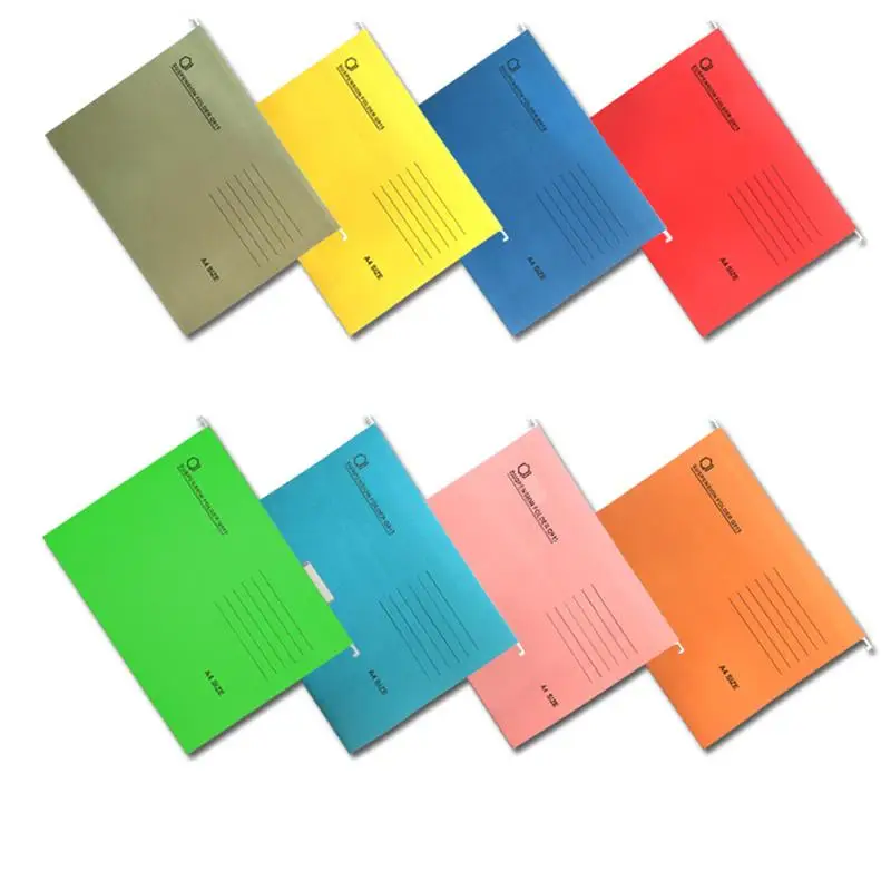 Carpeta de suspensión tamaño A4, archivador colgante, soporte para documentos, organizador de escritorio, suministros de oficina, 8 Uds.