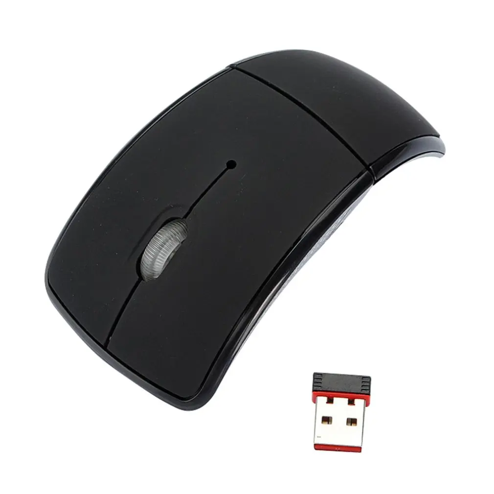 

Hot Sale Wireless Mouse 2.4G Computer Mouse Foldable Folding Optical Mice USB Receiver For Laptop PC Computer Desktop Office