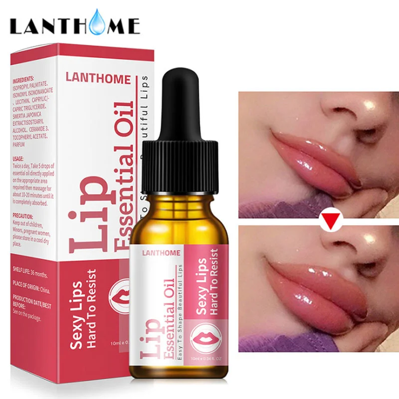 Instant Lip Augmentation Serum Increase Gloss Elasticity Plumpe Mask Reduce Fine Lines Moisturizing Essential Oil Make - Цена: US $8.79