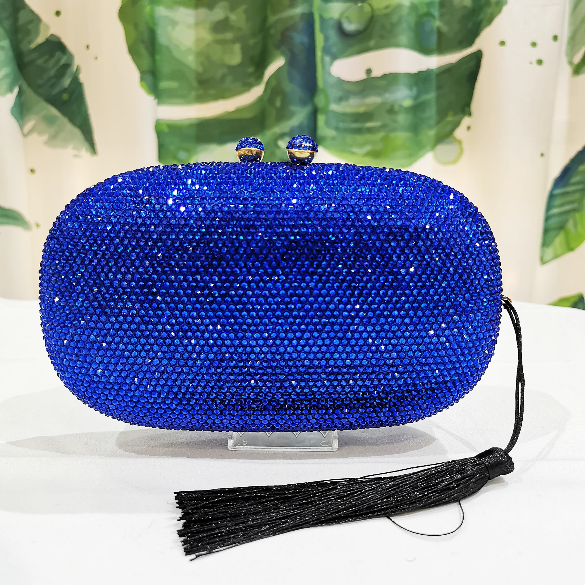 black designer clutch