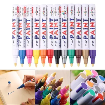 

Indelible Marker Pen Oil Fill Paint Pen Graffiti Multifunctional Tire Pen ZX