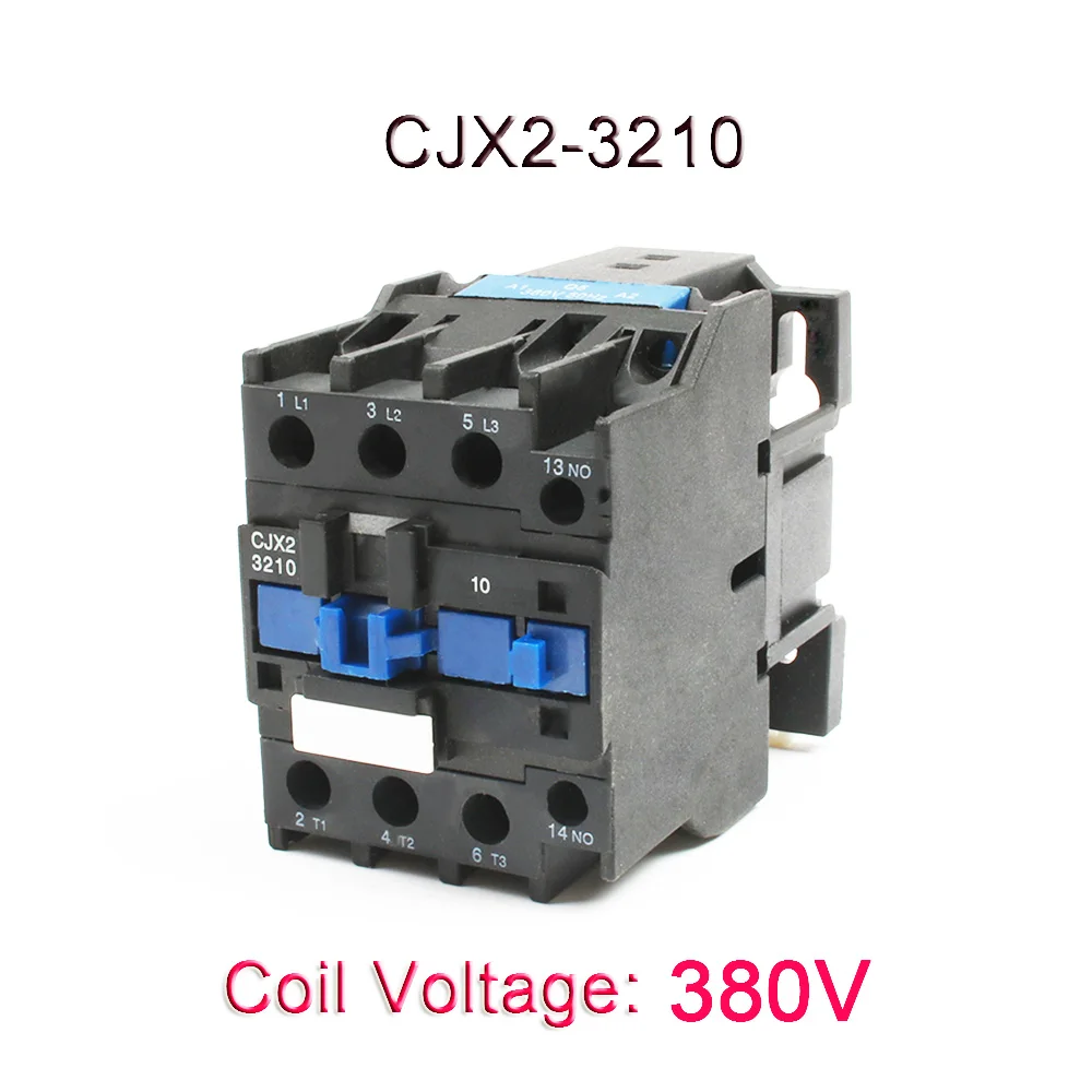 3210-380V CJX2-2510/3210 110 В переменного тока 25A/32A 50 Гц/60 Гц реле стартера двигателя на din-рейку, установленный LC1-D контактор переменного тока с Поплавковым выключателем 3P+ 1 нет - Цвет: 3210-380V
