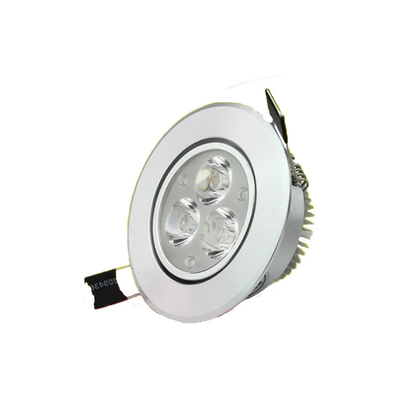 6000K 3000K круглый светодиодный свет панели алюминиевый сплав Встроенный светодиодный прожектор 3 W-15 W гостиная отель выставочный зал потолочный прожектор