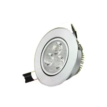 6000K 3000K круглый светодиодный свет панели алюминиевый сплав Встроенный светодиодный прожектор 3 W-15 W гостиная отель выставочный зал потолочный прожектор