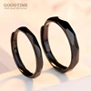 Noble Lover's Rings Real 925 Sterling Silver Rings Black Gold Color Sterling Silver Ring Couple Rings Jewelry Accessories Gift 2