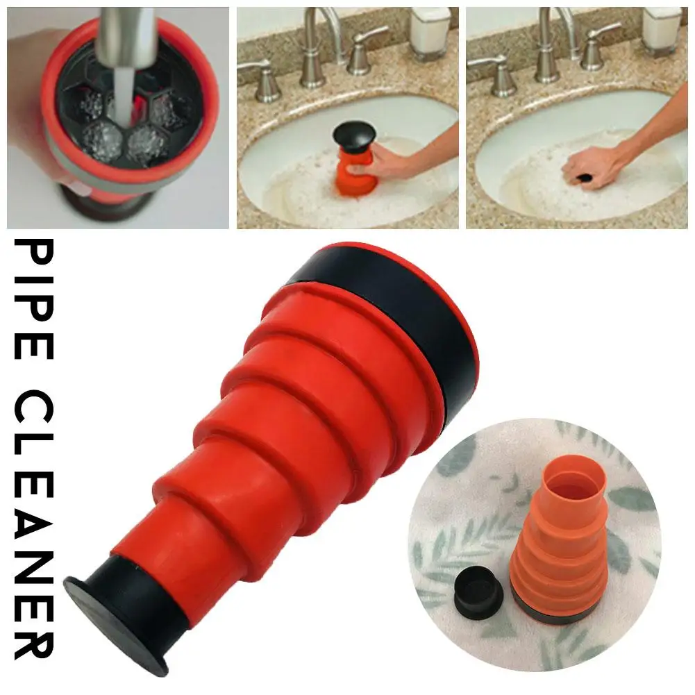 

Power Pipe Dredging Tool Drain Sewer Cleaning Kitchen Bathroom Toilet Pipe Dredge Plunger Basin Pipeline Clogged Remover Tool