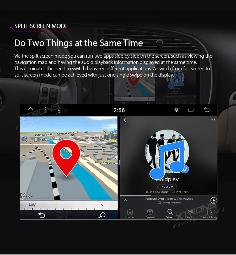 Cheap XTRONS 7" IPS Universal 2 Din Android 8.1 Octa-Core 2G RAM 32GB ROM  Car Stereo 2.5D Curved Screen GPS OBD DAB WIFI No DVD 9