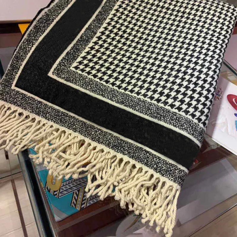 

Brand Women Cashmere Scarf Plaid Letters Printed Autumn Winter Scarf Keep Warm 2019 New