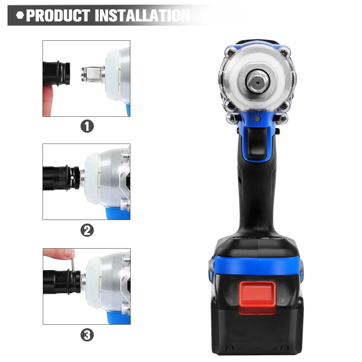 Гайковерт ударный PROSTORMER аккумуляторный 21 в 320 Н · м|electric wrench|impact wrenchrechargeable impact wrench
