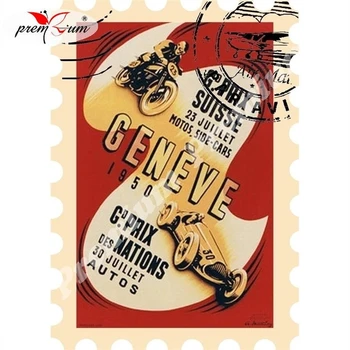 

Fridge magnet souvenir Grand Prix Репринт винтажного постера