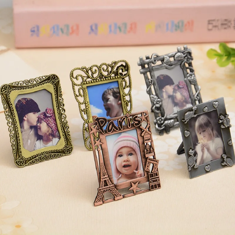 European mini retro photo frame European decoration DIY metal picture frame pendant decorative parts photo frame color random