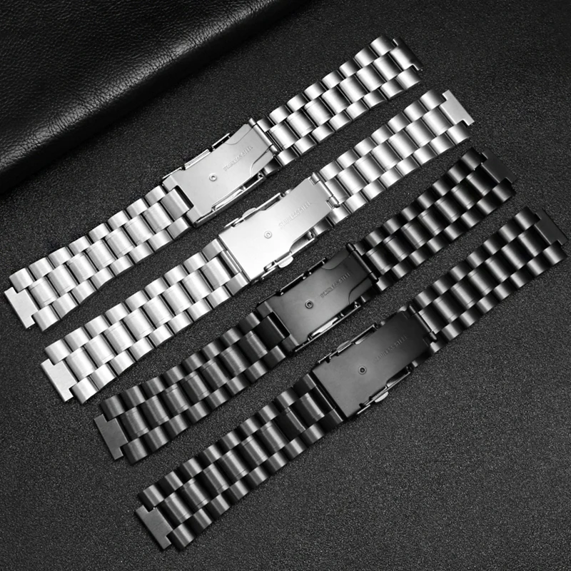 Pulseira de Relógio de para G-shock Gst-b200 Gst-b200d Series Pulseira de Relógio Masculina 24x16 mm Lug End Prata Pulseira Preta Aço Inoxidável - Image 2