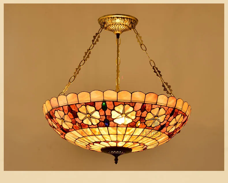 Европейская лампа Tiffany art, люстра, лампа, люстра, Waratah, анти-спальня, столовая