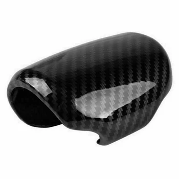 

Black Carbon Fiber Style Gear Shift Knob Cover Trim for Honda CRV 17-19