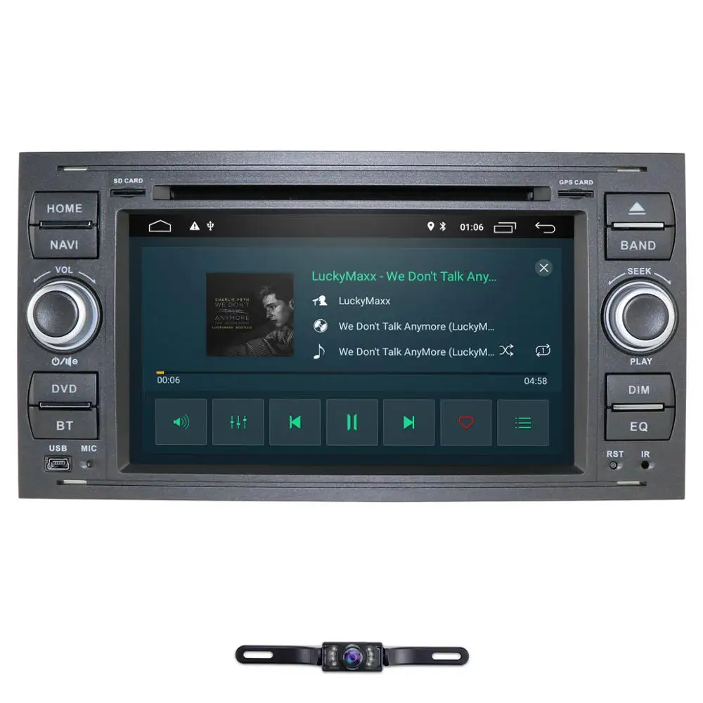 Чистый Android 9,0 автомобильный DVD gps Navi плеер стерео радио аудио 4G для Ford Focus 2 Mondeo S C Max Fiesta Galaxy подключение с камерой