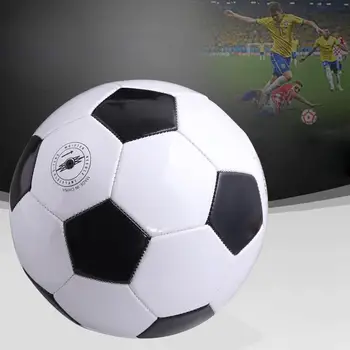 

1 Pcs Teenagers Training Balls Football Anti-Slip Granules Football Ball School Sports 4 Size 4 Football Black and White Soccer