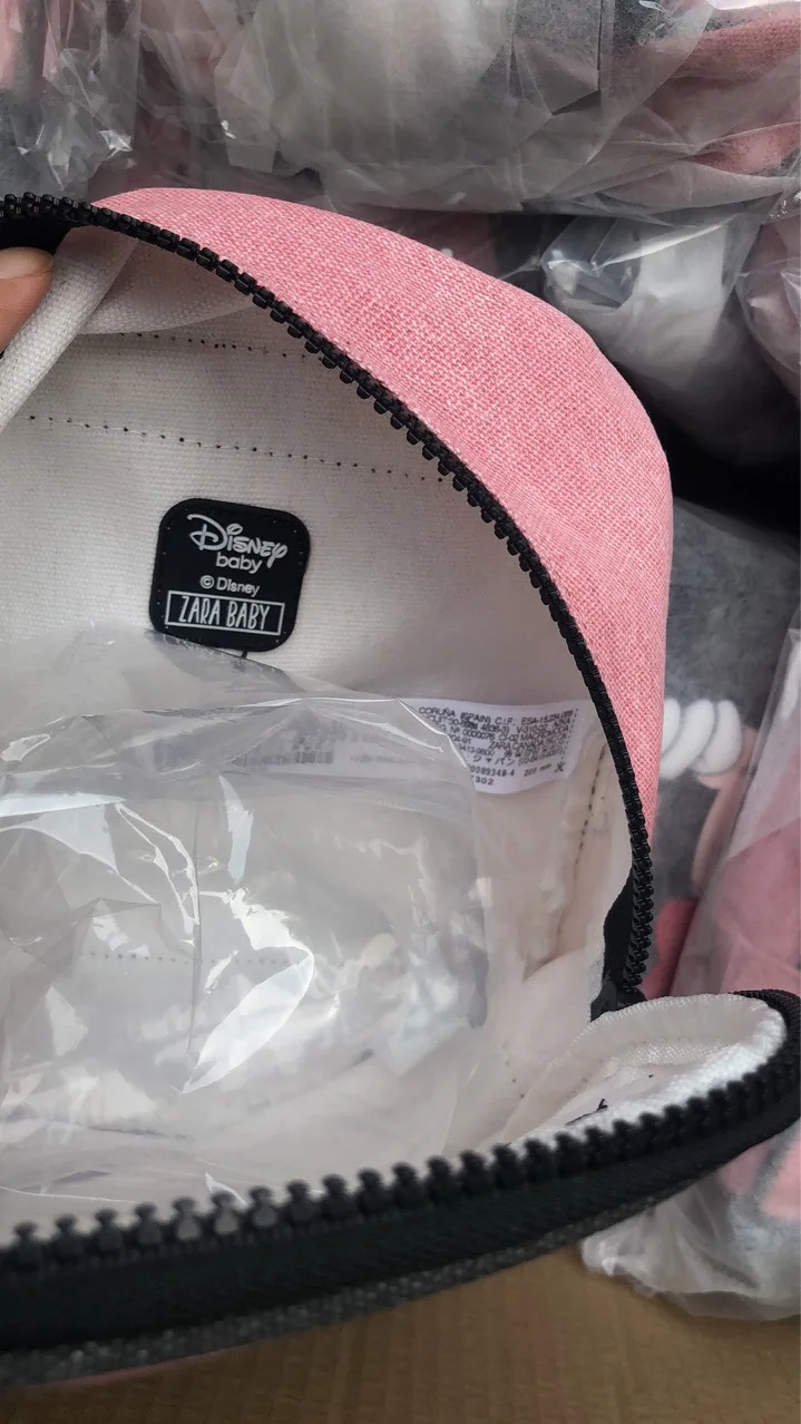 Детский рюкзак Дисней, Сумка с Минни Маус для девочек, маленькая школьная сумка для детского сада, сумка для книг, брезентовый Рюкзак