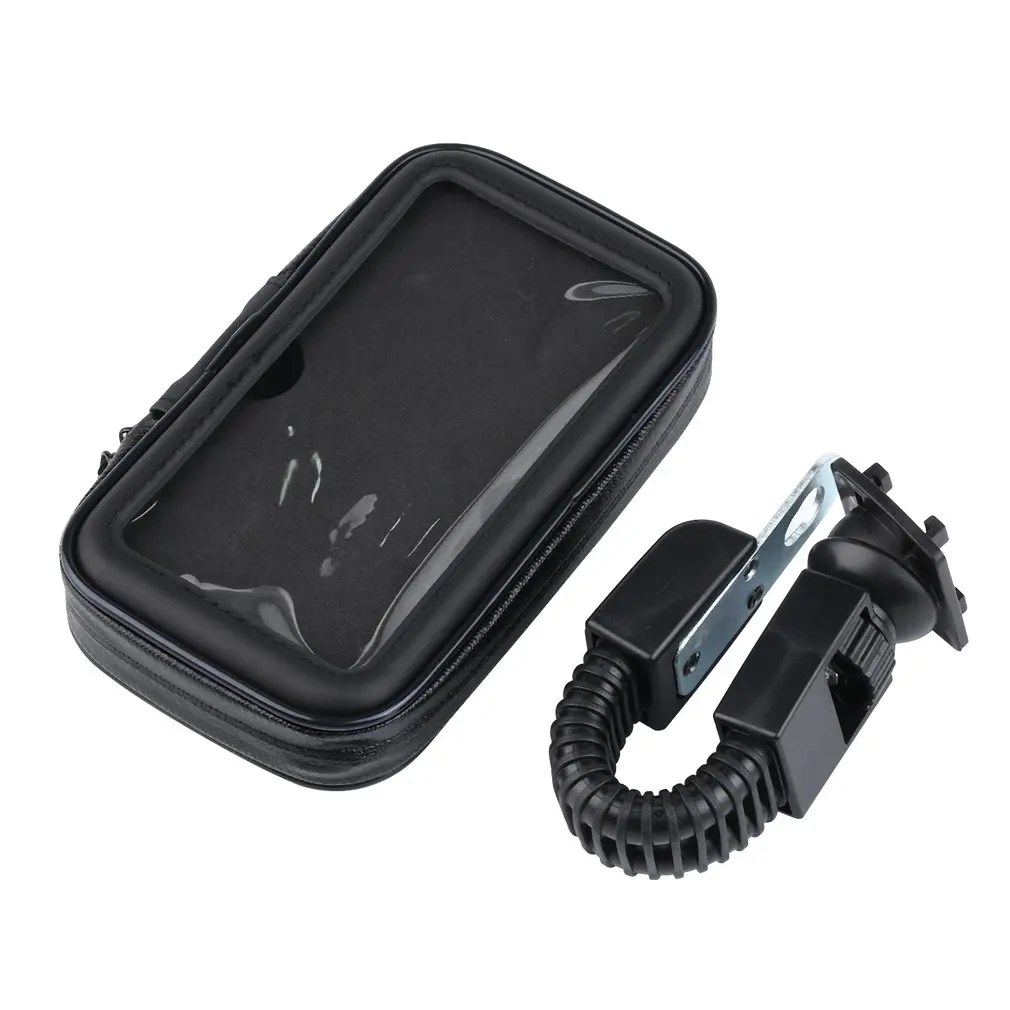 Водонепроницаемый держатель для сумки для мотоцикла 4,7 дюймов черный