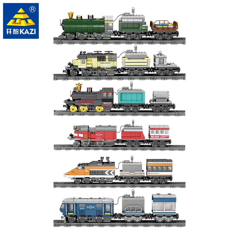 

Suitable for Building Blocks legao Camera Track Assembled Train Building Blocks Small Particles Train Educational Force Electric