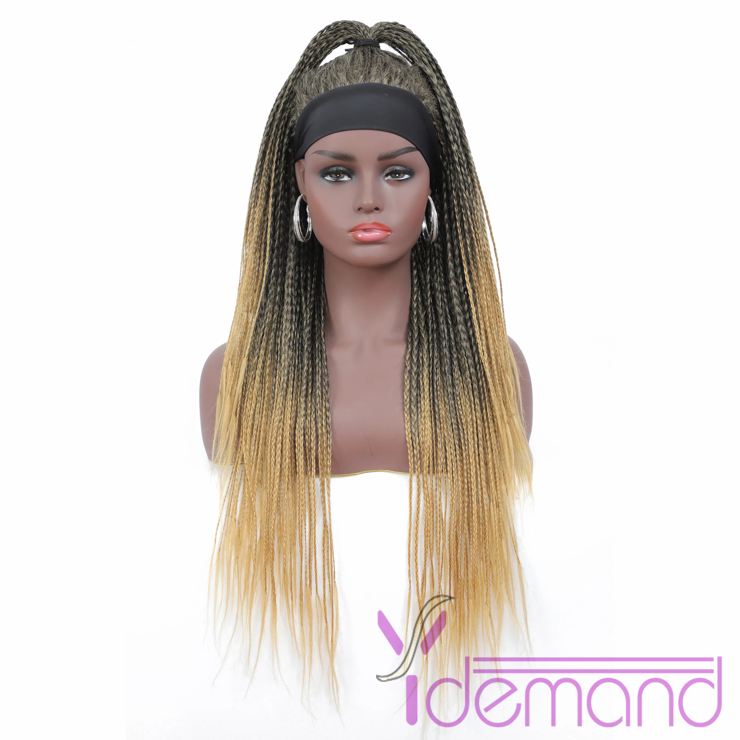 Pelucas Sintéticas Y Demanda DIEADA Caja De Banda Trenzas Peluca 26