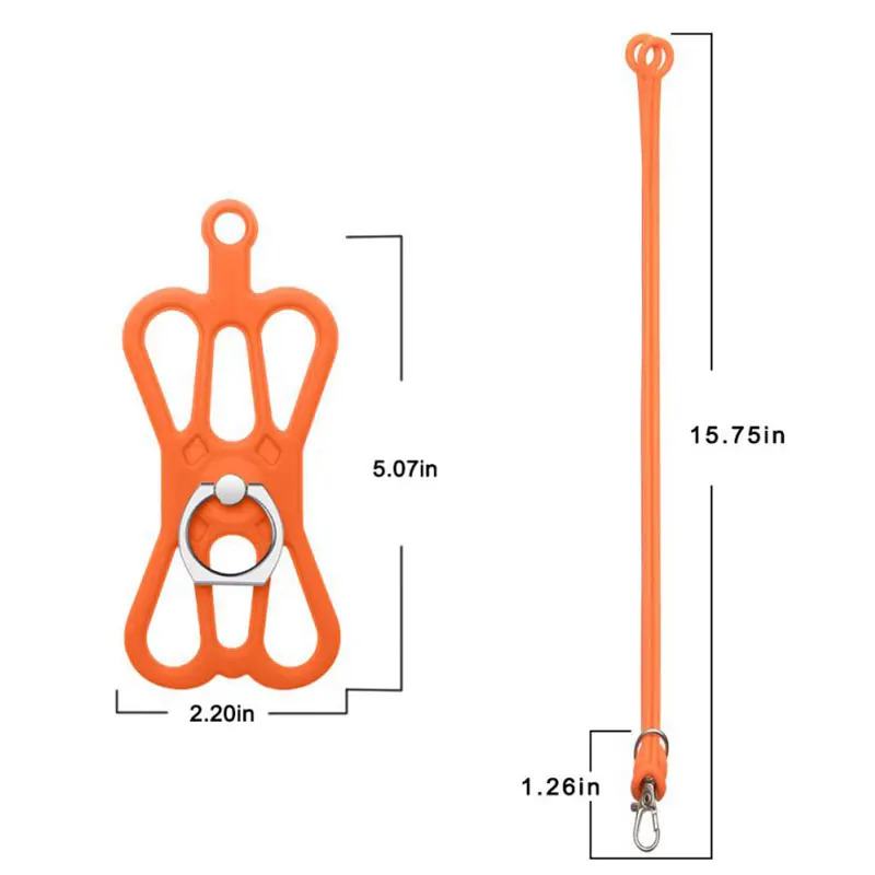 1 шт. Универсальный строп для сотового Подставка-кольцо под Пальцы для телефона спортивный ремешок силиконовый Мобильный телефон кольцо анти-потеря ремешок сцепление шеи