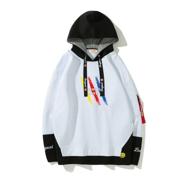 

Print Hoodies Sweatshirts Harajuku Hip Hop Casual Pullover Hooded Streetwear 2019 Men Fashion Tops WY7042