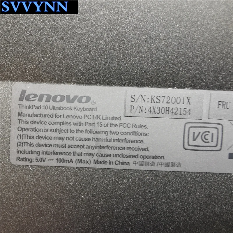Для lenovo Thinkpad 10 ультрабук клавиатура-Великобритания Englisk клавиатура KS72001X 03X9094